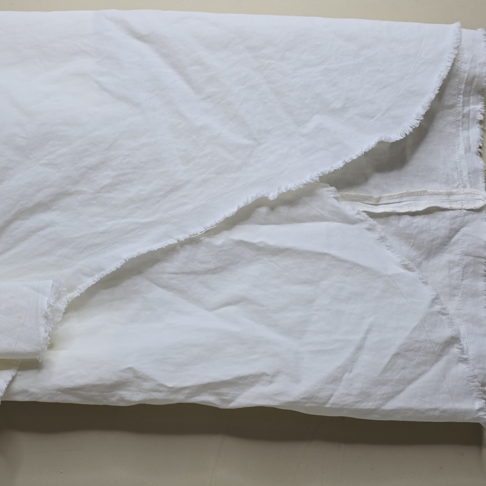 Gianni Bini Jessamine Ivory Linen Blend Skirt 2 - Picture 4 of 10